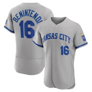 Baseball Jersey | Kansas City Royals #16 Andrew Benintendi Grey Stitched - image 1