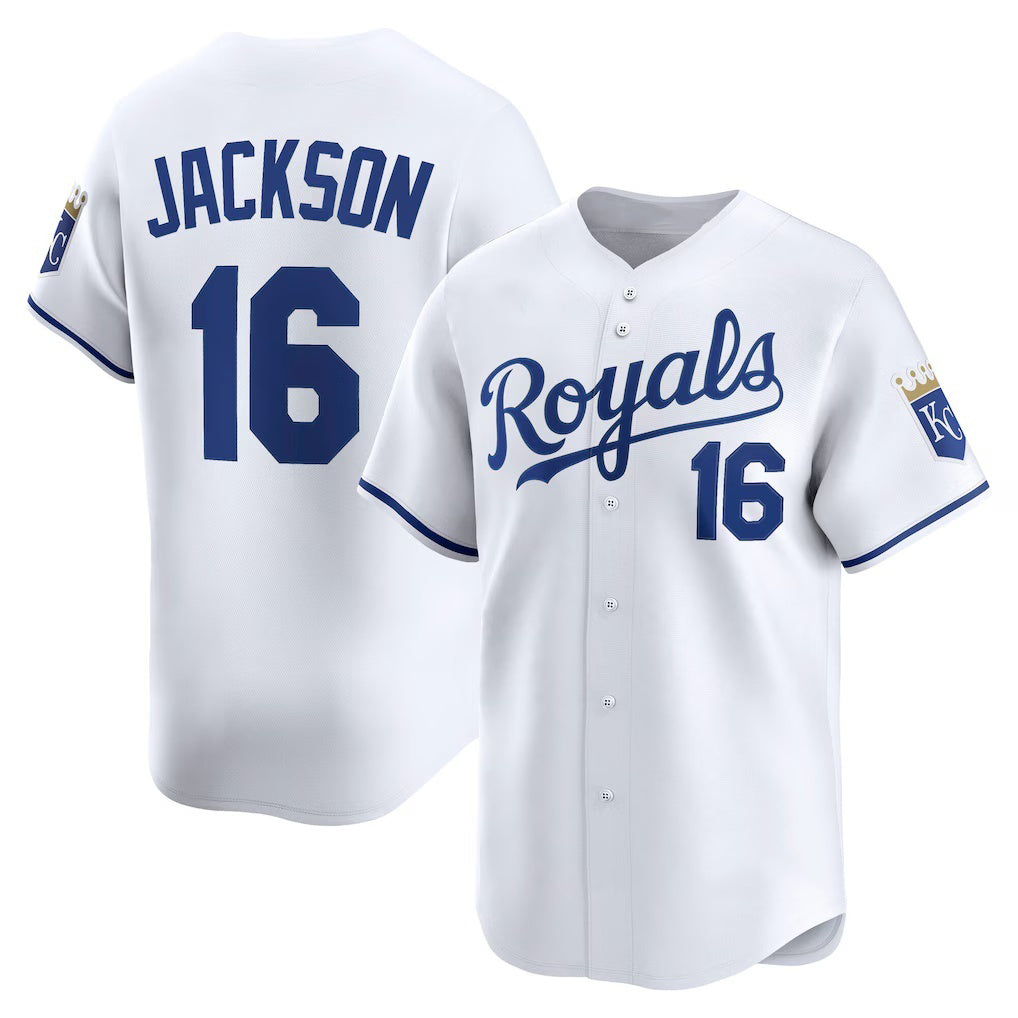 Baseball Jersey | Kansas City Royals #16 Bo Jackson White Home Limited Player - image 1