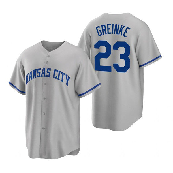 Baseball Jersey | Kansas City Royals #23 Zack Greinke Grey Stitched - image 1