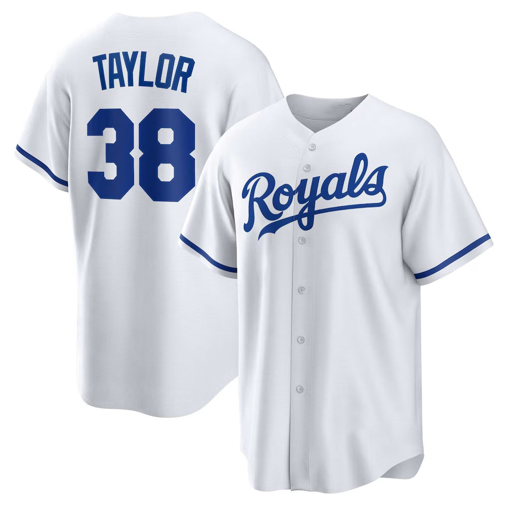 Baseball Jersey | Kansas City Royals #38 Josh Taylor White Home Replica Player - image 1
