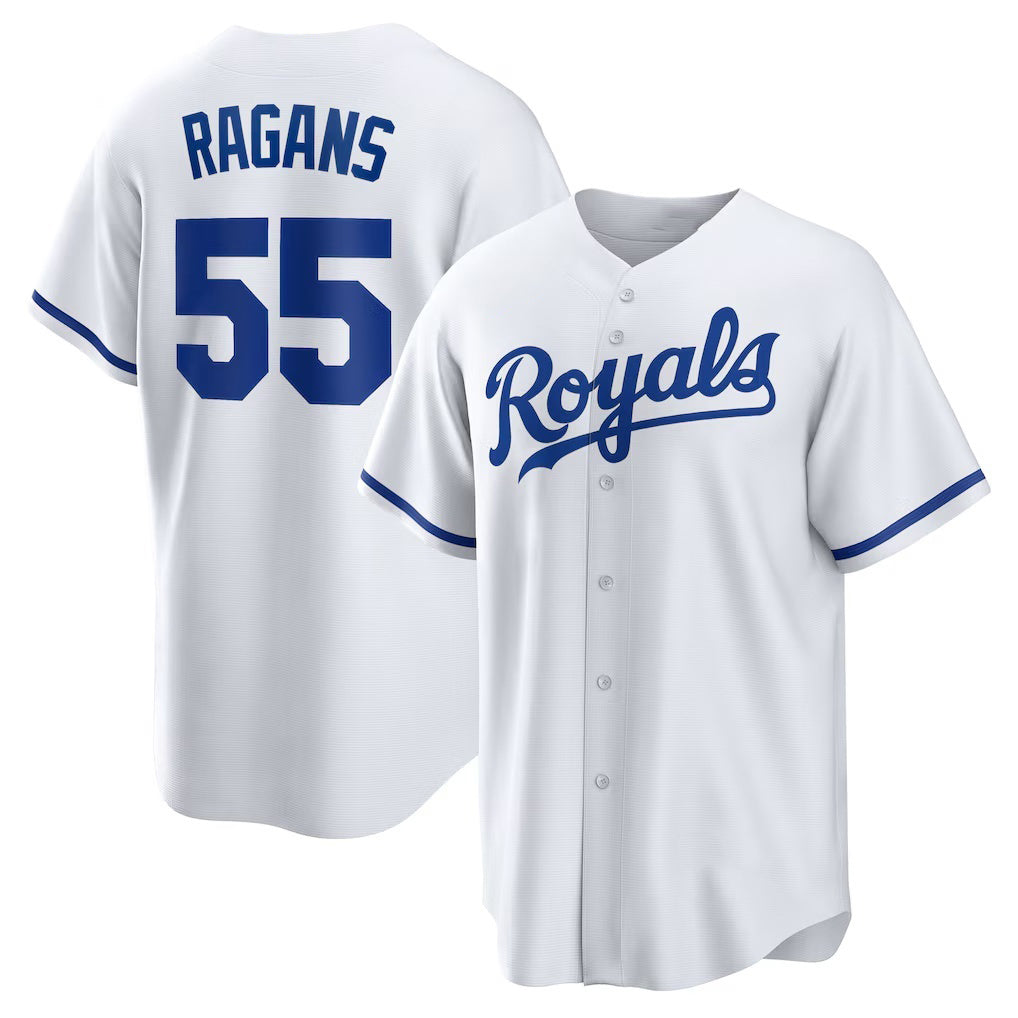 Baseball Jersey | Kansas City Royals #55 Cole Ragans White Home Replica - image 1
