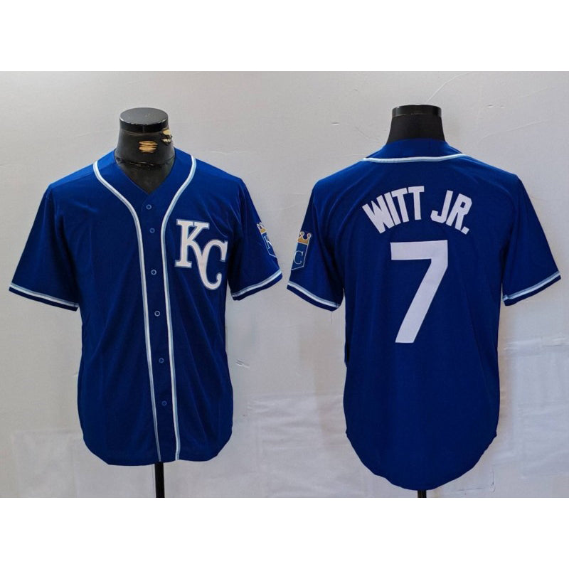 Baseball Jersey | Kansas City Royals #7 Bobby Witt Jr Royal Stitched - image 1