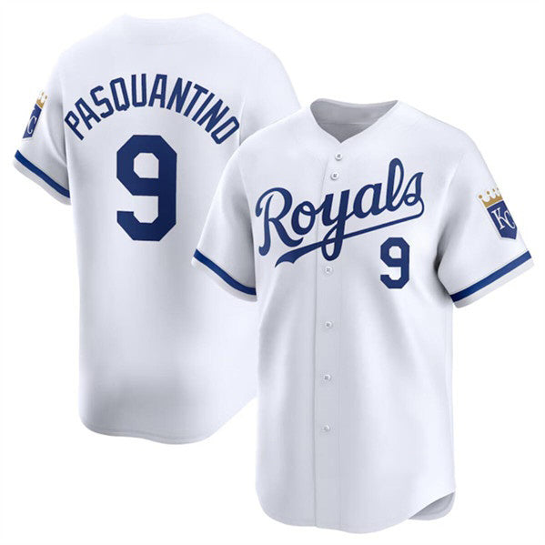 Baseball Jersey | Kansas City Royals #9 Vinnie Pasquantino White 2024 Home Limited Stitched - image 1