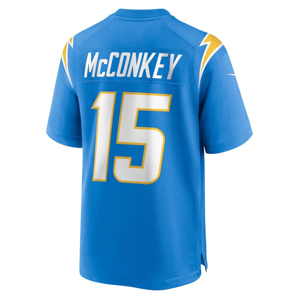American Football Jersey | LA.Chargers #15 Ladd McConkey Powder Blue Player Game Jersey - image 1