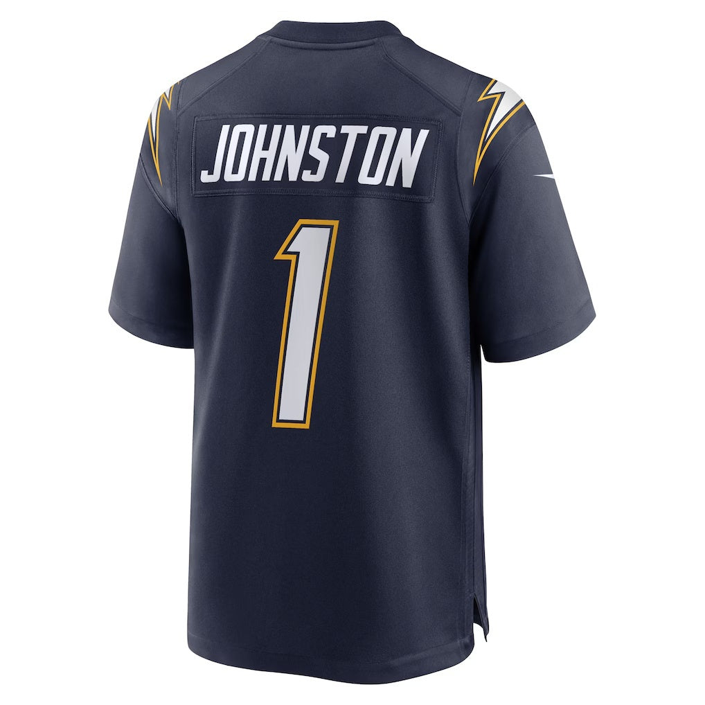 American Football Jersey | LA.Chargers #1 Quentin Johnston Navy Alternate Super Chargers Game Player Marou - image 1