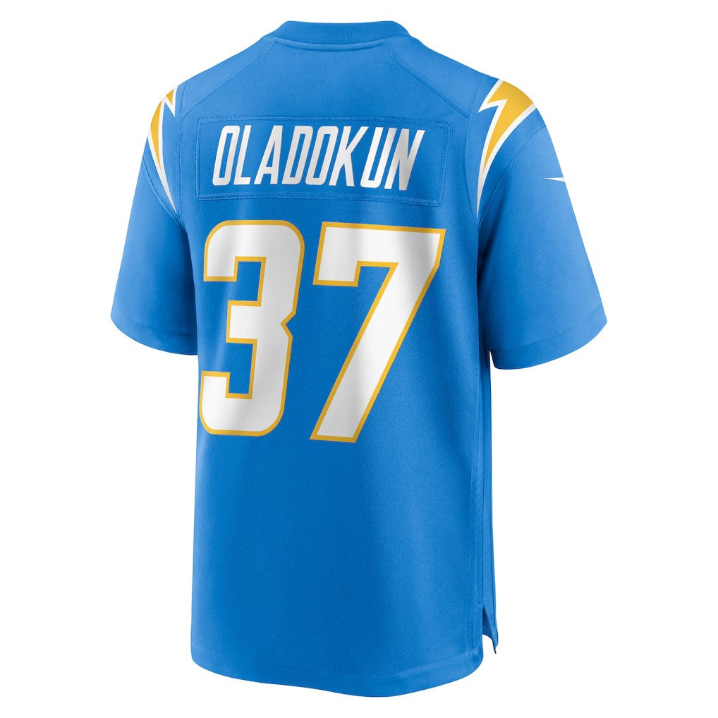 American Football Jersey | LA.Chargers #37 Jordan Oladokun Powder Blue Team Game Marou - image 1