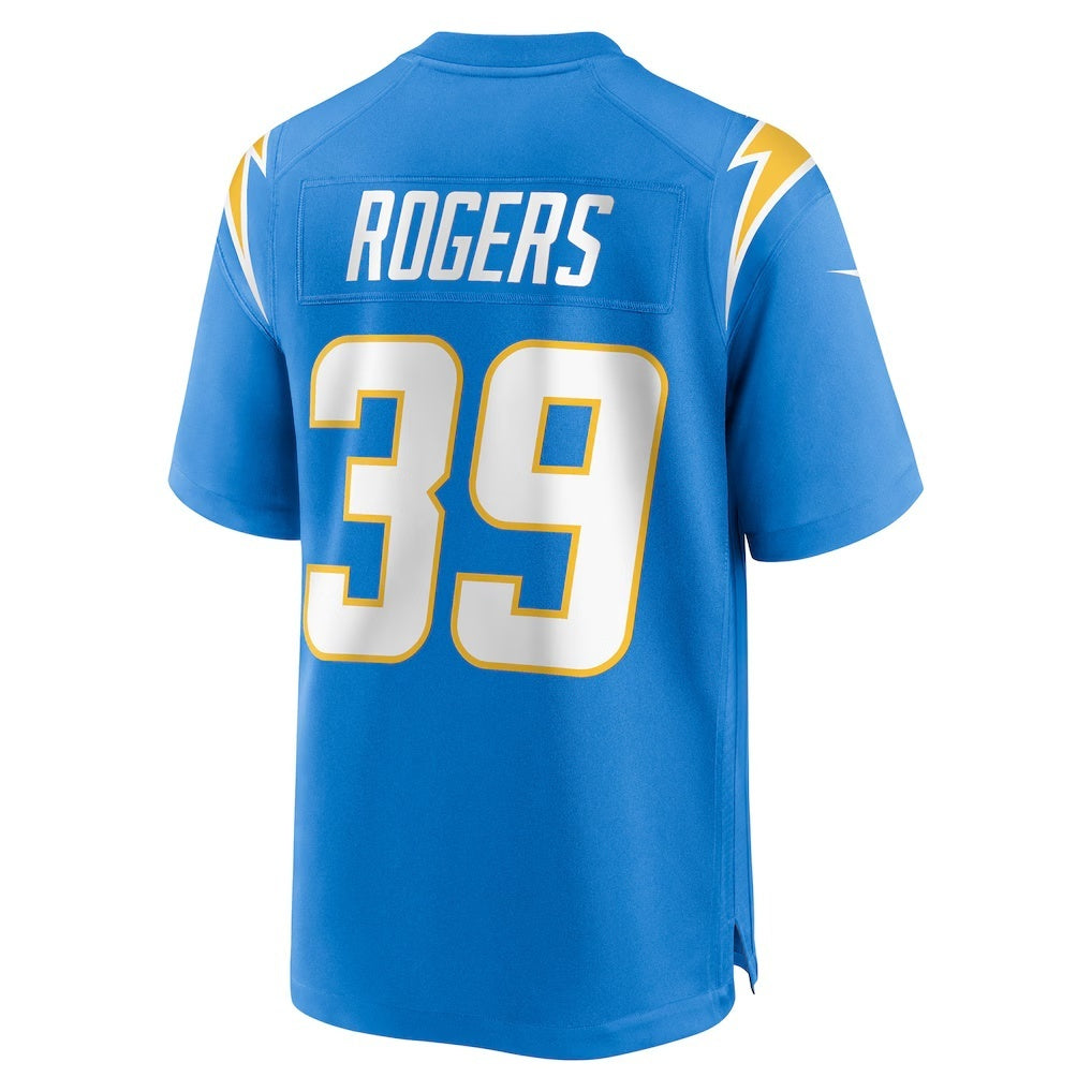 American Football Jersey | LA.Chargers #39 Eric Rogers Powder Blue Team Game Marou - image 1