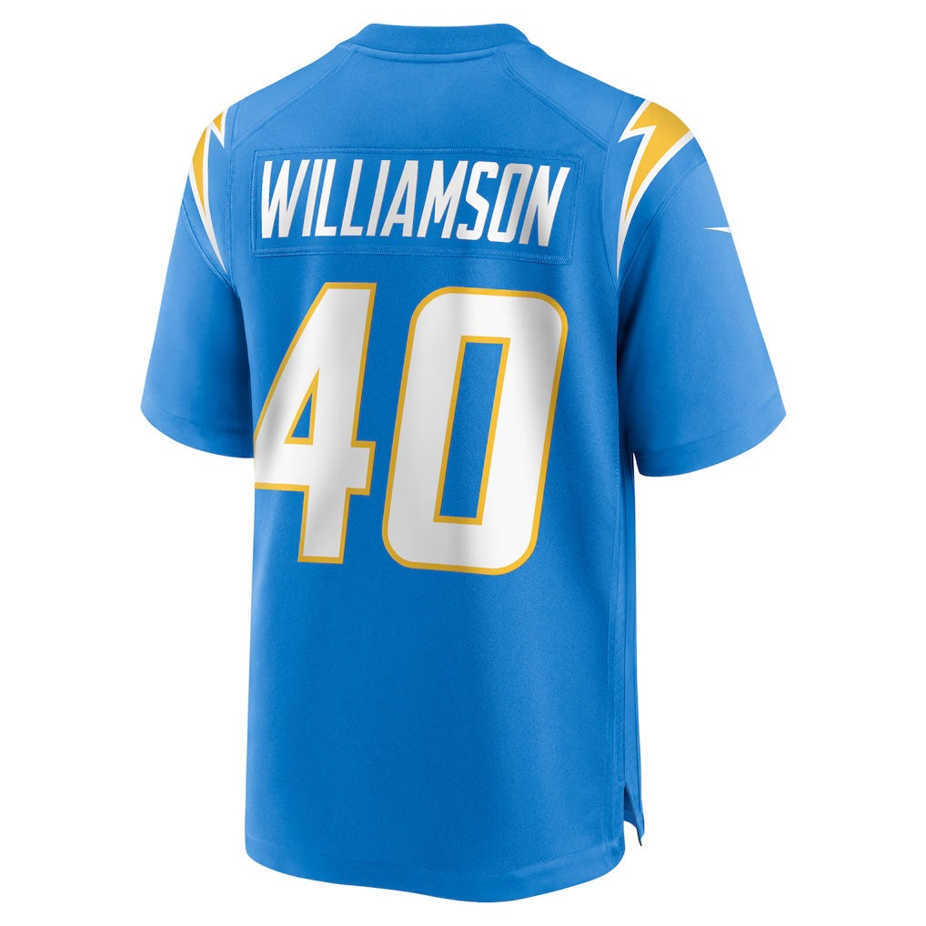American Football Jersey | LA.Chargers #40 Kendall Williamson Powder Blue Team Game Marou - image 1