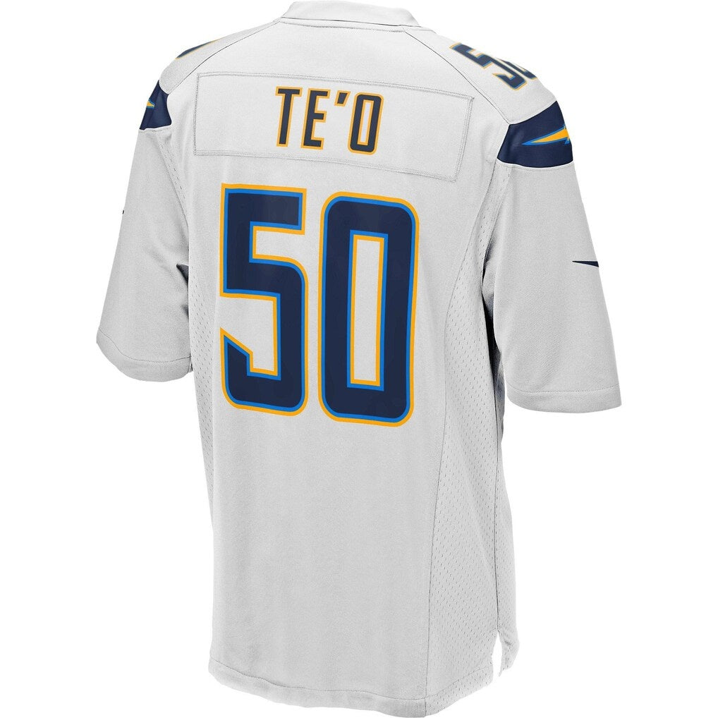 American Football Jersey | LA.Chargers #50 Manti Te'o White Game Marou - image 1