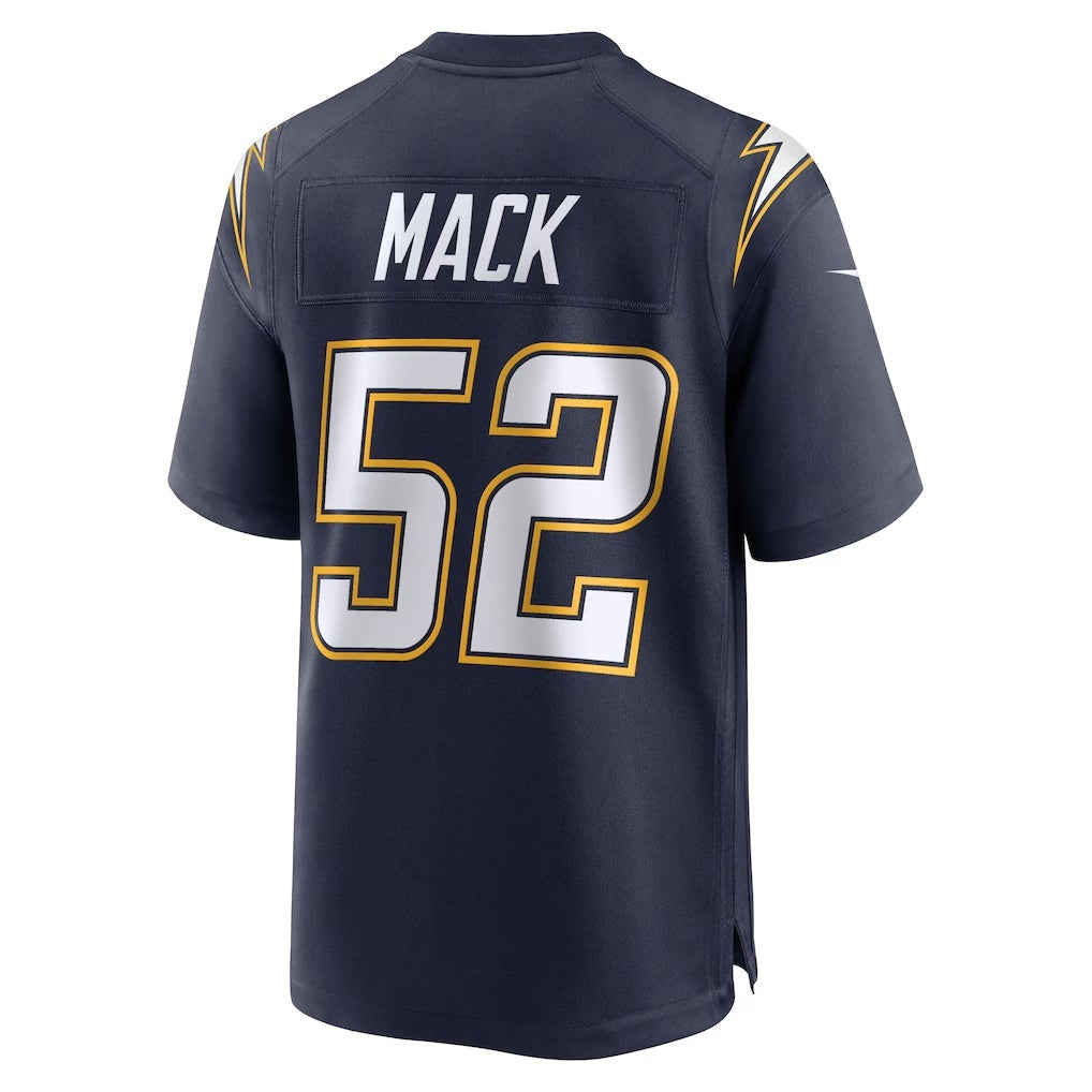 American Football Jersey | LA.Chargers #52 Khalil Mack Navy Alternate Super Chargers Game Player Jersey - image 1