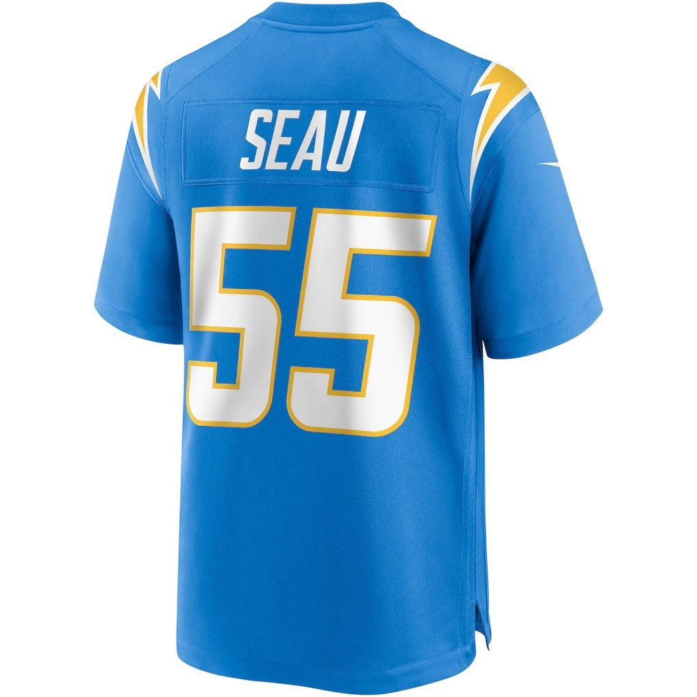 American Football Jersey | LA.Chargers #55 Junior Seau Powder Blue Game Retired Player Marou - image 1