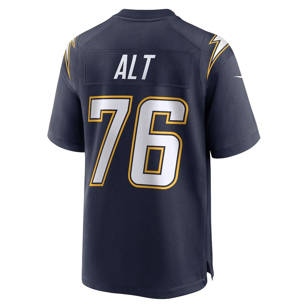 American Football Jersey | LA.Chargers #76 Joe Alt Navy Alternate Super Chargers Game Player Jersey - image 1