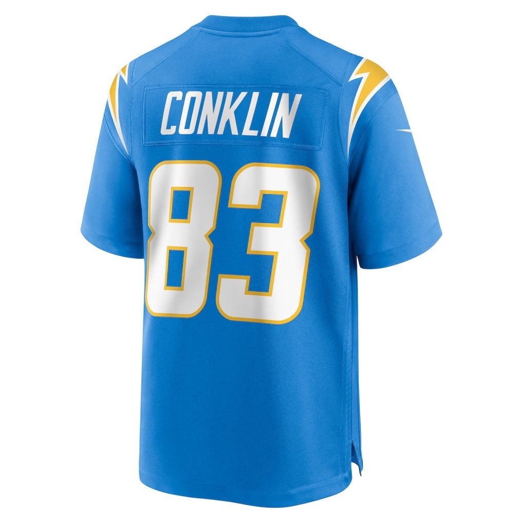 American Football Jersey | LA.Chargers #83 Tyler Conklin Powder Blue Team Game Marou - image 1