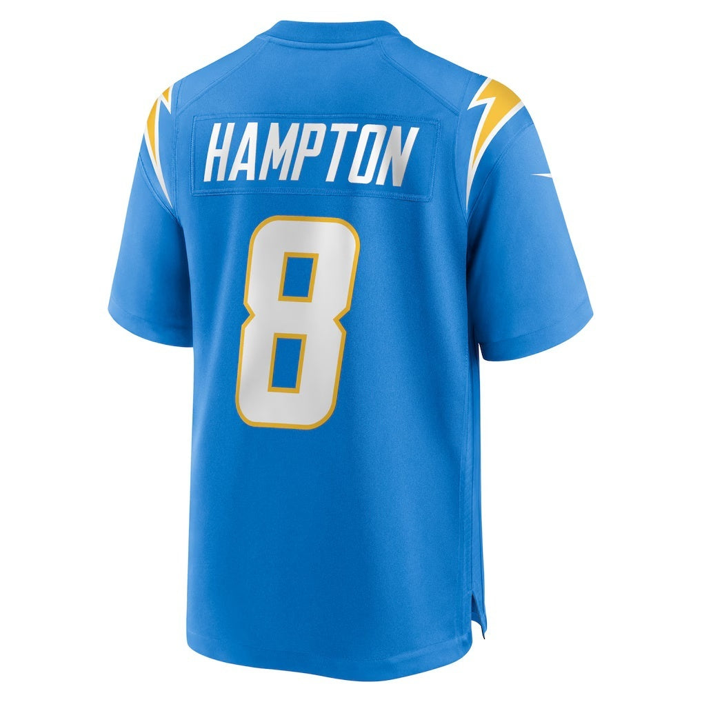 American Football Jersey | LA.Chargers #8 Omarion Hampton Powder Blue Team Game Marou - image 1