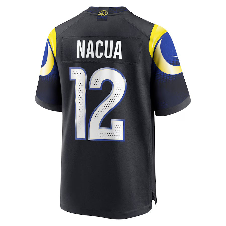 American Football Jersey | LA.Rams #12 Puka Nacua 2025 Rivalries Collection Game Jersey - Midnight Blue - image 1