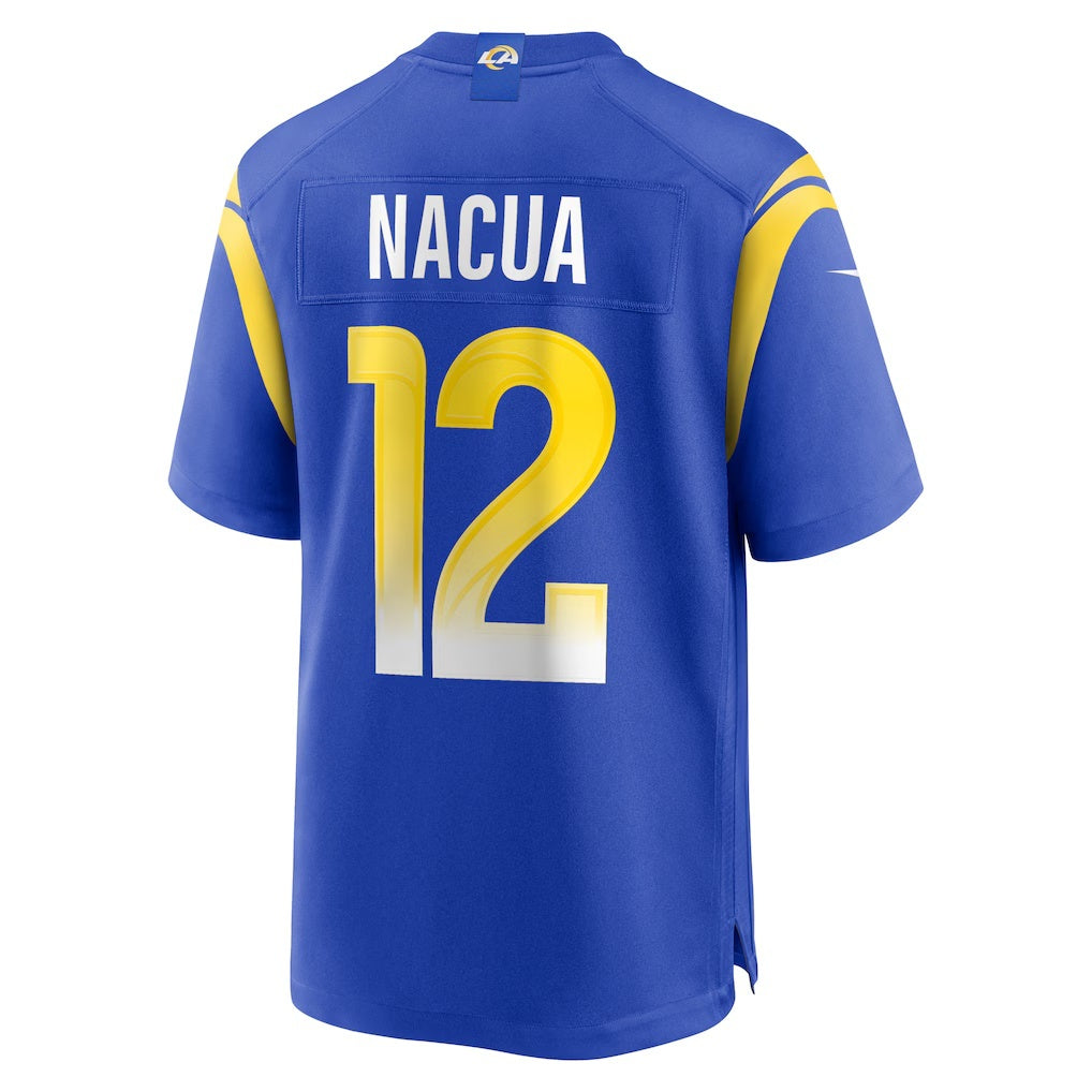 American Football Jersey | LA.Rams #12 Puka Nacua Royal Game Player Marou - image 1