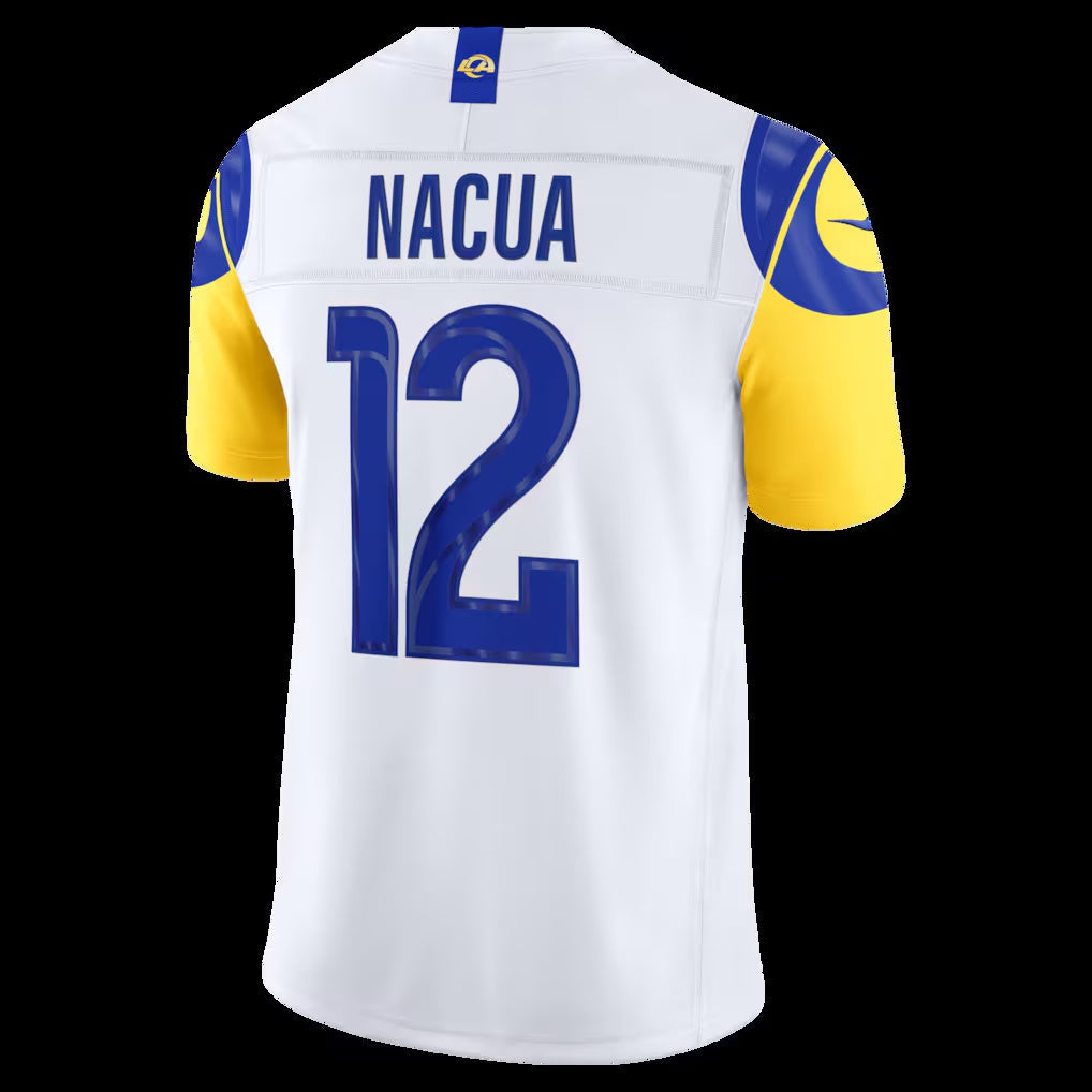 American Football Jersey | LA.Rams #12 Puka Nacua White Vapor F.U.S.E. Sewn Down Limited Stitched Football American Jersey - image 1