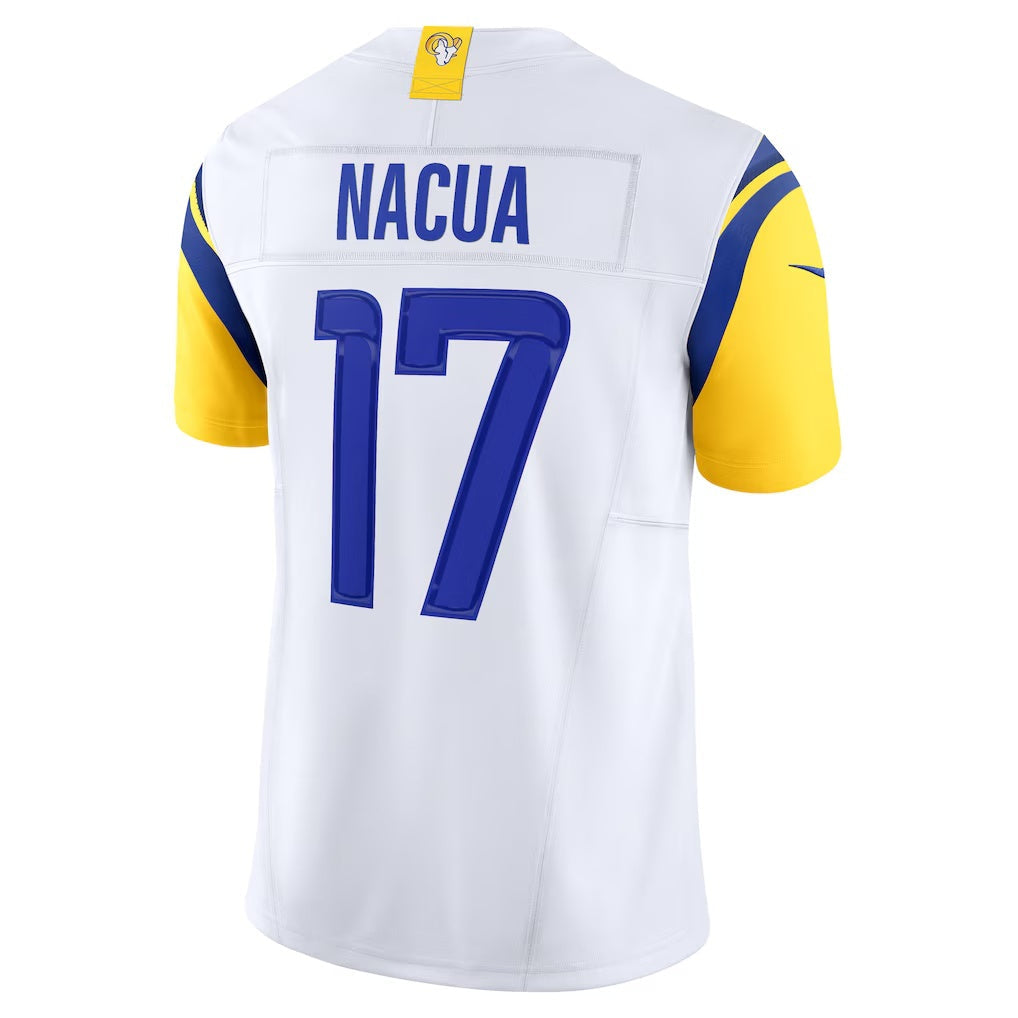 American Football Jersey | LA.Rams #17 Puka Nacua White Vapor F.U.S.E. Limited Marou - image 1
