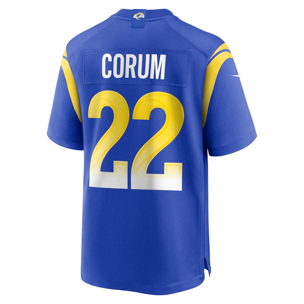American Football Jersey | LA.Rams #22 Blake Corum Royal Game Player Marou - image 1