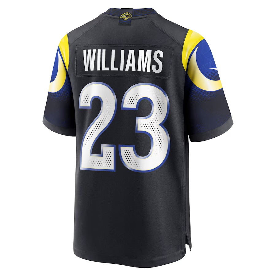 American Football Jersey | LA.Rams #23 Kyren Williams 2025 Rivalries Collection Game Jersey - Midnight Blue - image 1
