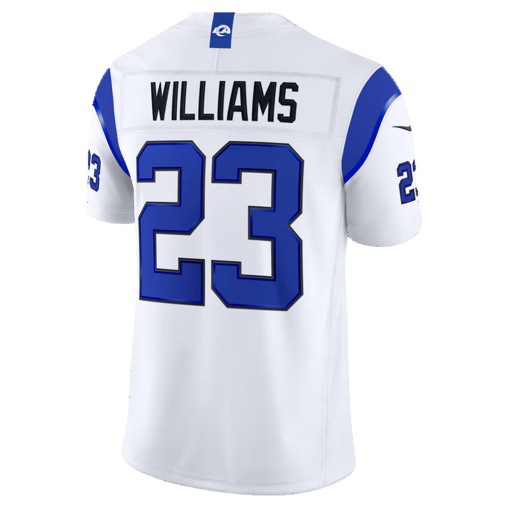 American Football Jersey | LA.Rams #23 Kyren Williams Fearsome White Vapor F.U.S.E. Stitched Limited - image 1