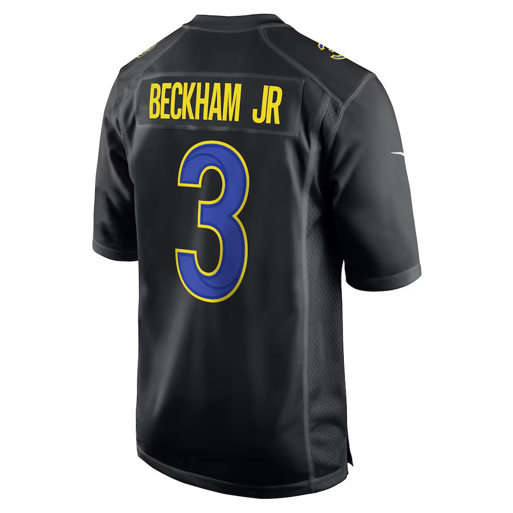 American Football Jersey | LA.Rams #3 Odell Beckham Jr. Black Game Fashion Marou - image 1