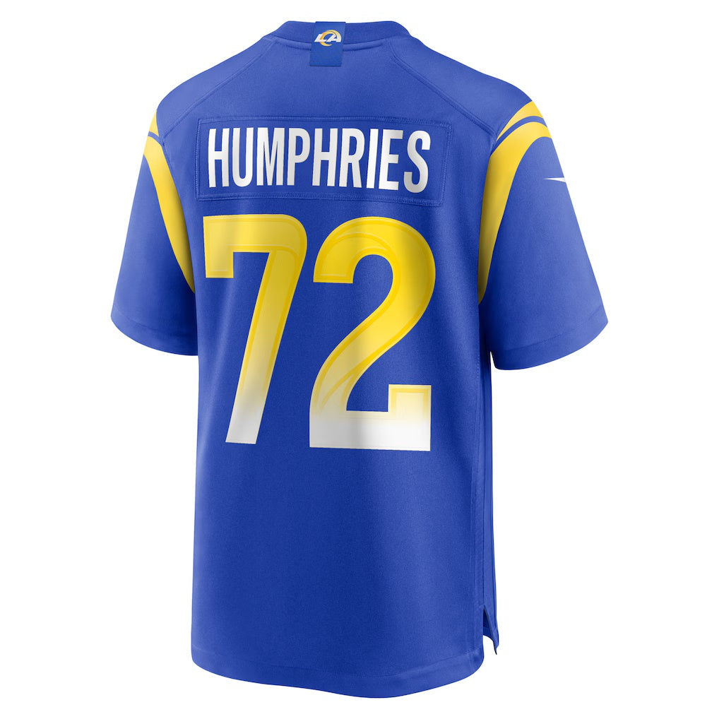 American Football Jersey | LA.Rams #72 D.J. Humphries Royal Team Game Marou - image 1