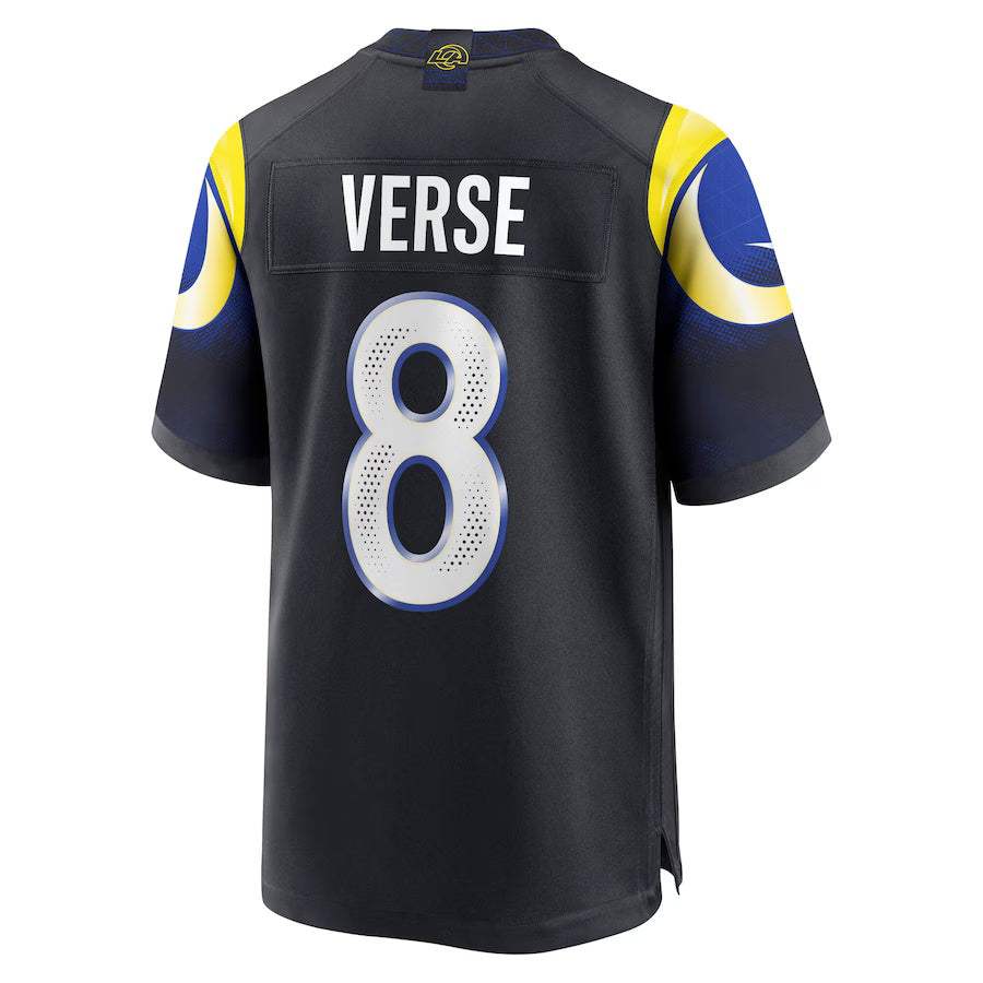 American Football Jersey | LA.Rams #8 Jared Verse 2025 Rivalries Collection Game Jersey - Midnight Blue - image 1