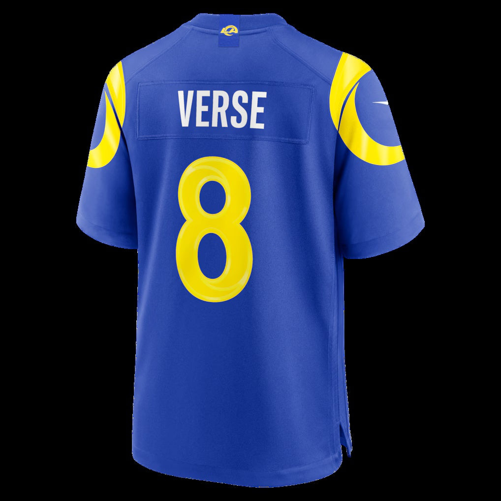 American Football Jersey | LA.Rams #8 Jared Verse Royal Team Game Player Stitched Football American Jersey - image 1
