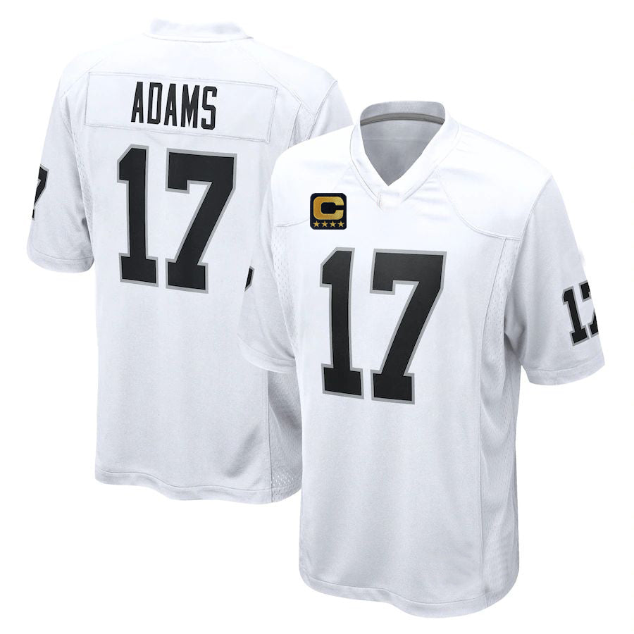 American Football Jersey | L.Raiders #17 Davante Adams 2022 White Game Jersey Stitched American Football Jerseys with C patch - image 1