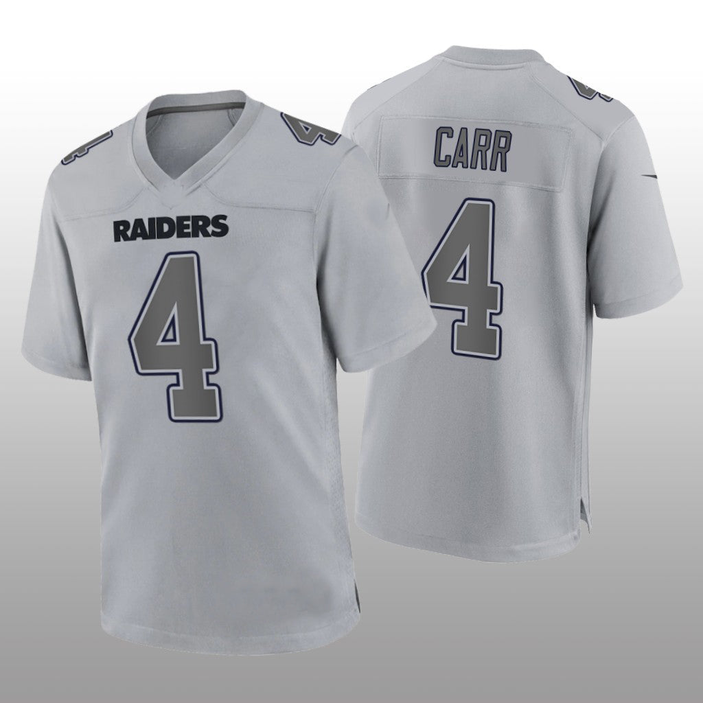 American Football Jersey | L.Raiders #4 Derek Carr Gray Atmosphere Fashion Game Jersey Stitched American Football Jerseys - image 1