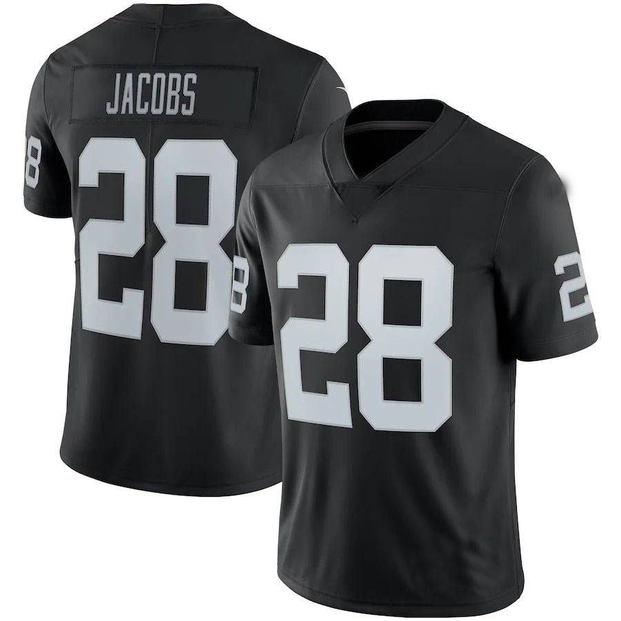 American Football Jersey | L.Raiders #28 Josh Jacobs Black Vapor Limited Jersey Stitched American Football Jerseys - image 1