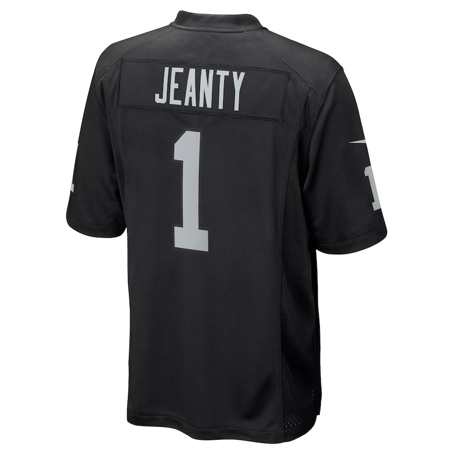 American Football Jersey | LV.Raiders #1 Ashton Jeanty Black 2025 Draft First Round Pick Game Stitched American Football Jerseys - image 1