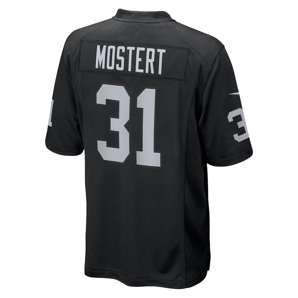 American Football Jersey | LV.Raiders #31 Raheem Mostert Black Team Game American Football Jerseys - image 1