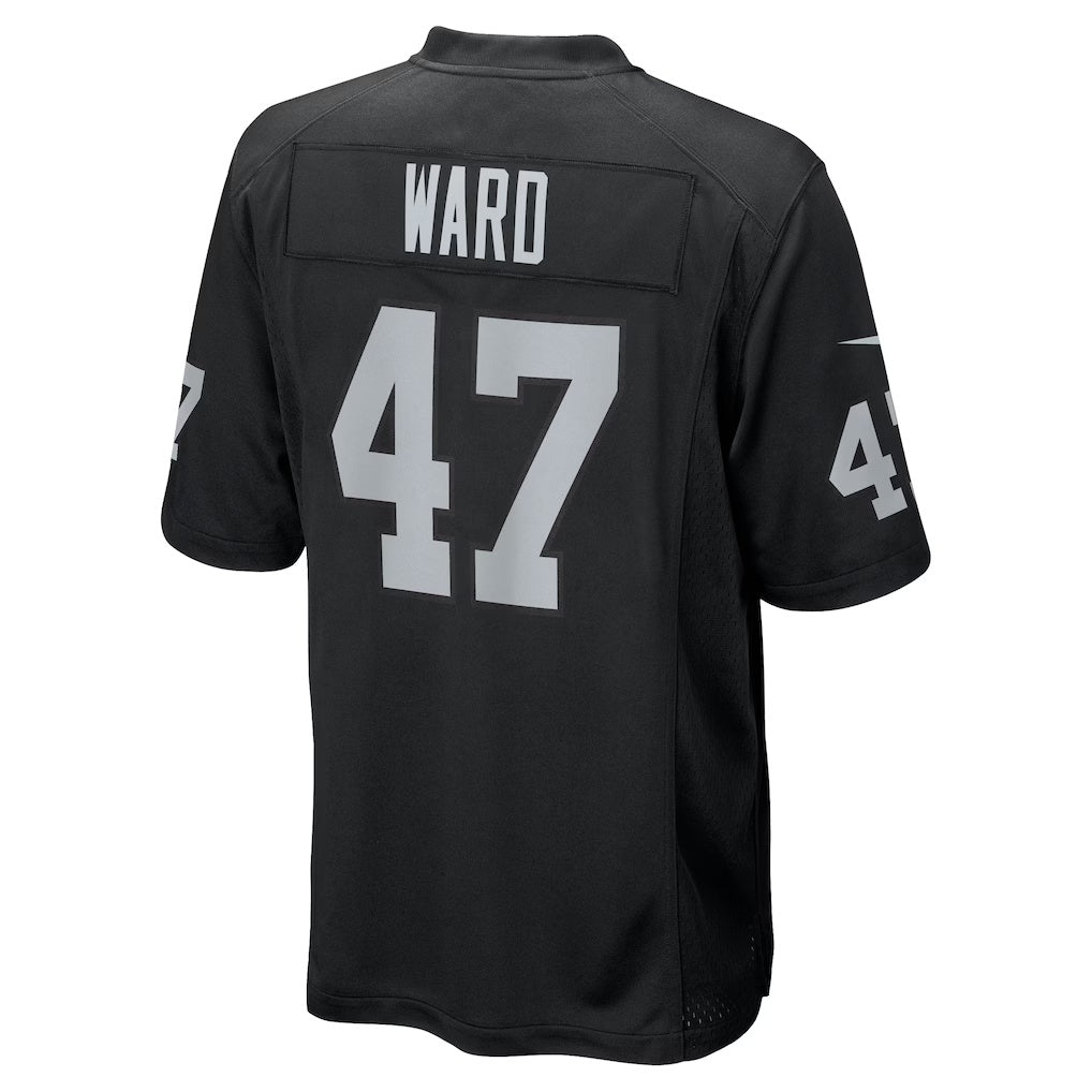 American Football Jersey | LV.Raiders #47 Alex Ward Black Team Game - image 1