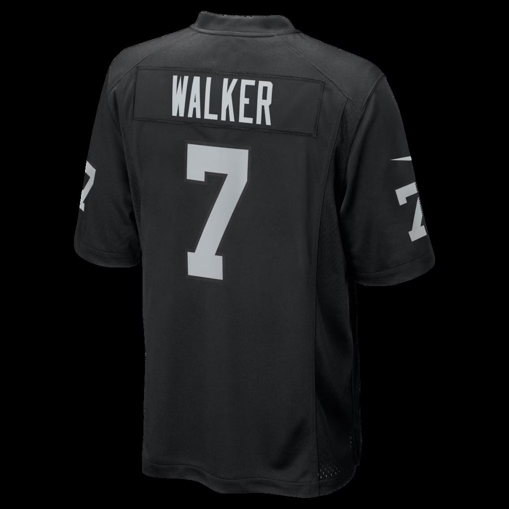 American Football Jersey | LV.Raiders #7 Quay Walker Black Team Game Jersey - image 1