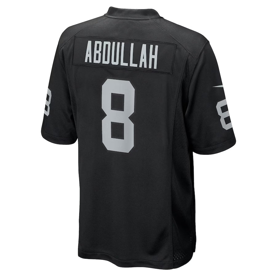 American Football Jersey | LV.Raiders #8 Ameer Abdullah Black Team Game Stitched American Football Jerseys - image 1