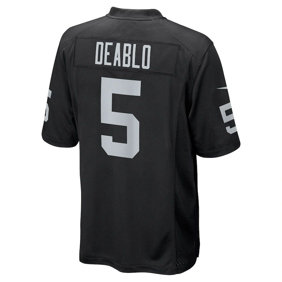 American Football Jersey | L.Raiders #5 Divine Deablo Black Player Game Jersey Stitched American Football Jerseys - image 1