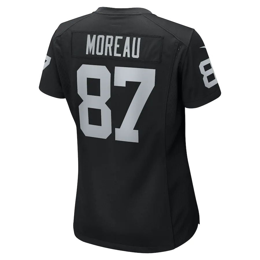 American Football Jersey | L.Raiders #87 Foster Moreau Black Game Jersey Stitched American Football Jerseys - image 1