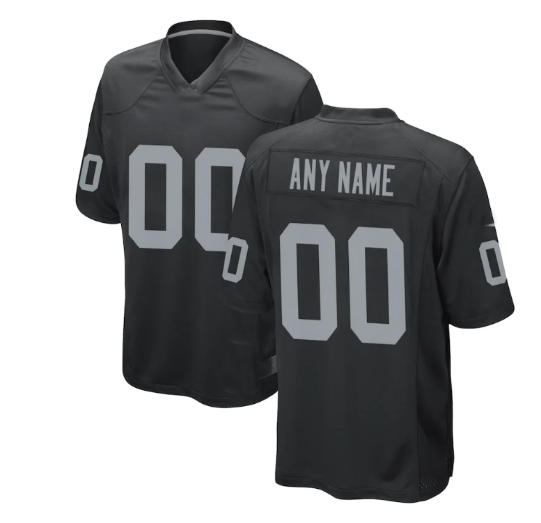 American Football Jersey | Custom L.Raiders Stitched American Football Jerseys Personalize Birthday Gifts Grey Jersey - image 1