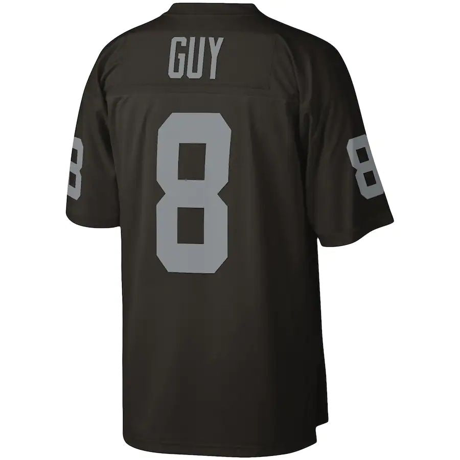 American Football Jersey | L.Raiders #8 Ray Guy Black 1976 Legacy Replica Jersey Stitched American Football Jerseys - image 1