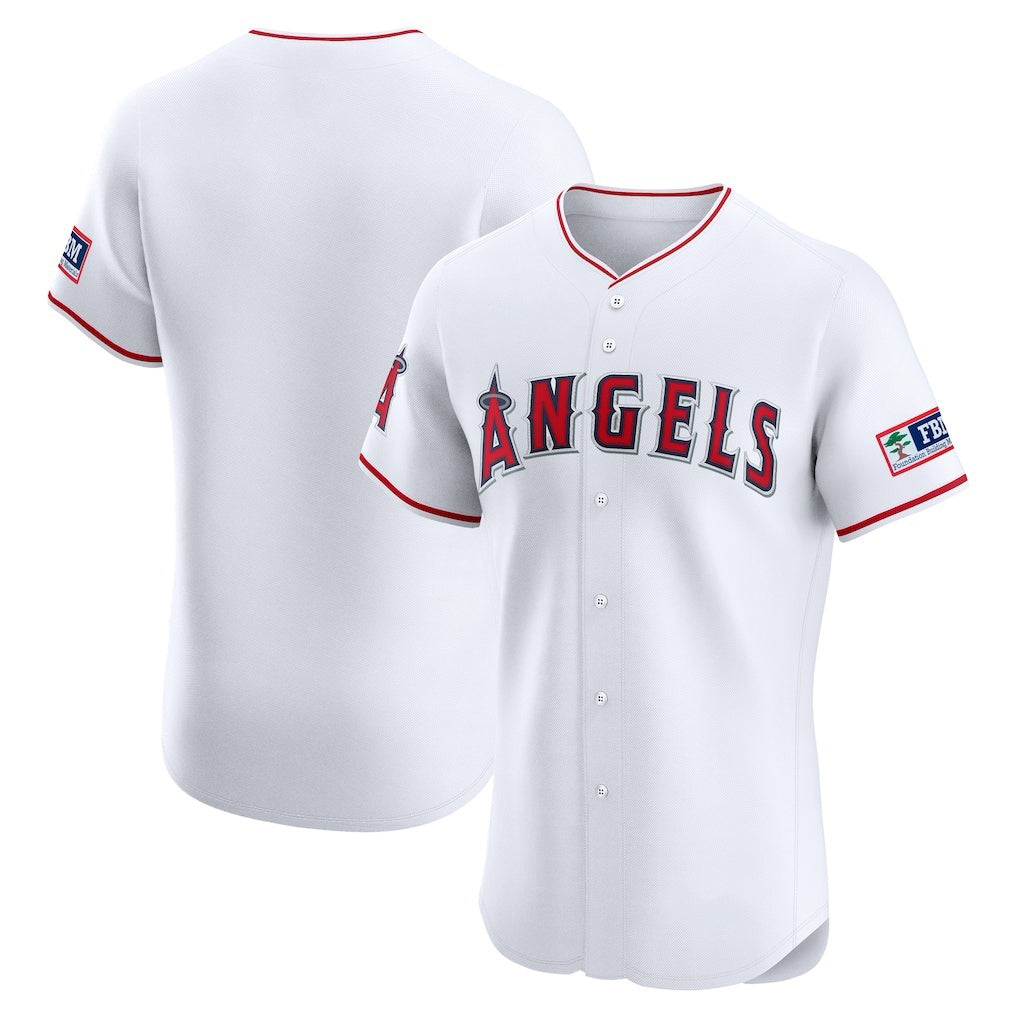Baseball Jersey | Los Angeles Angels White Home Patch - image 1