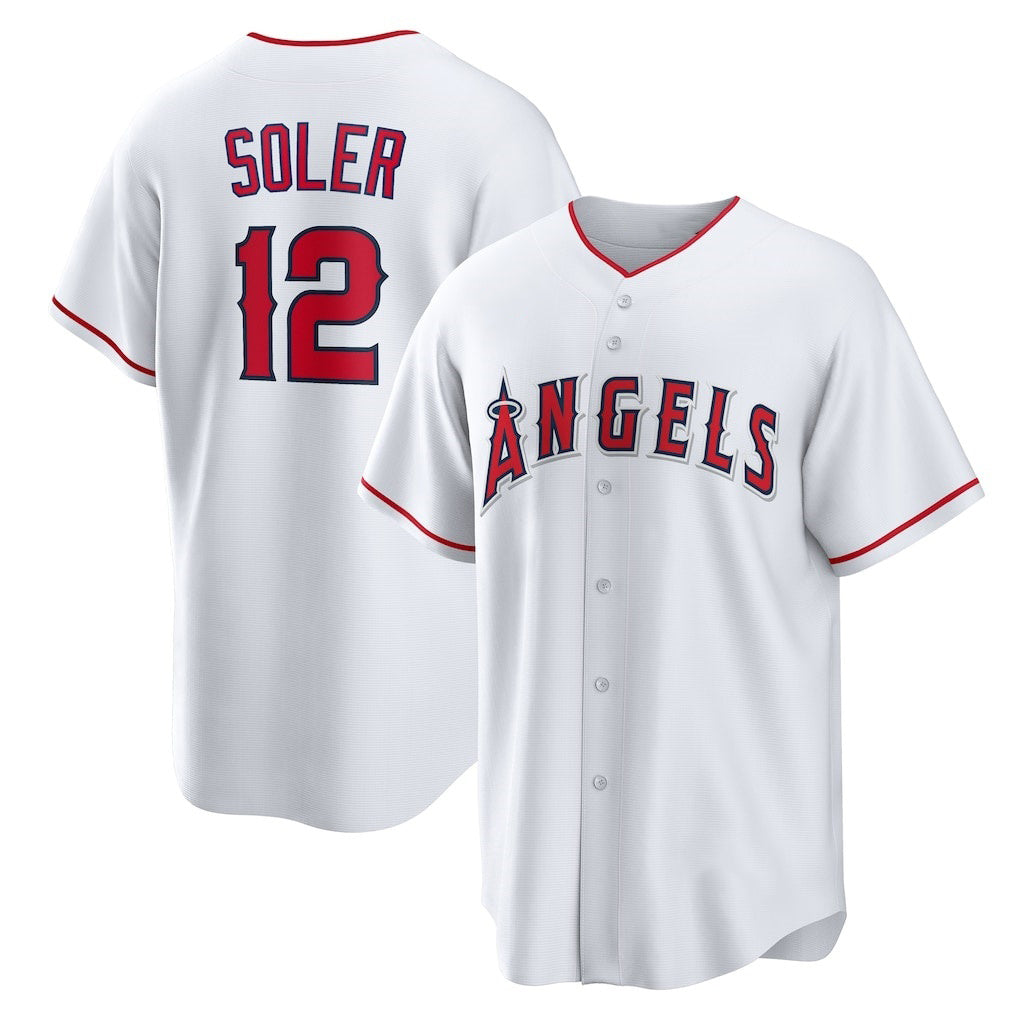 Baseball Jersey | Los Angeles Angels #12 Jorge Soler White Home Replica - image 1