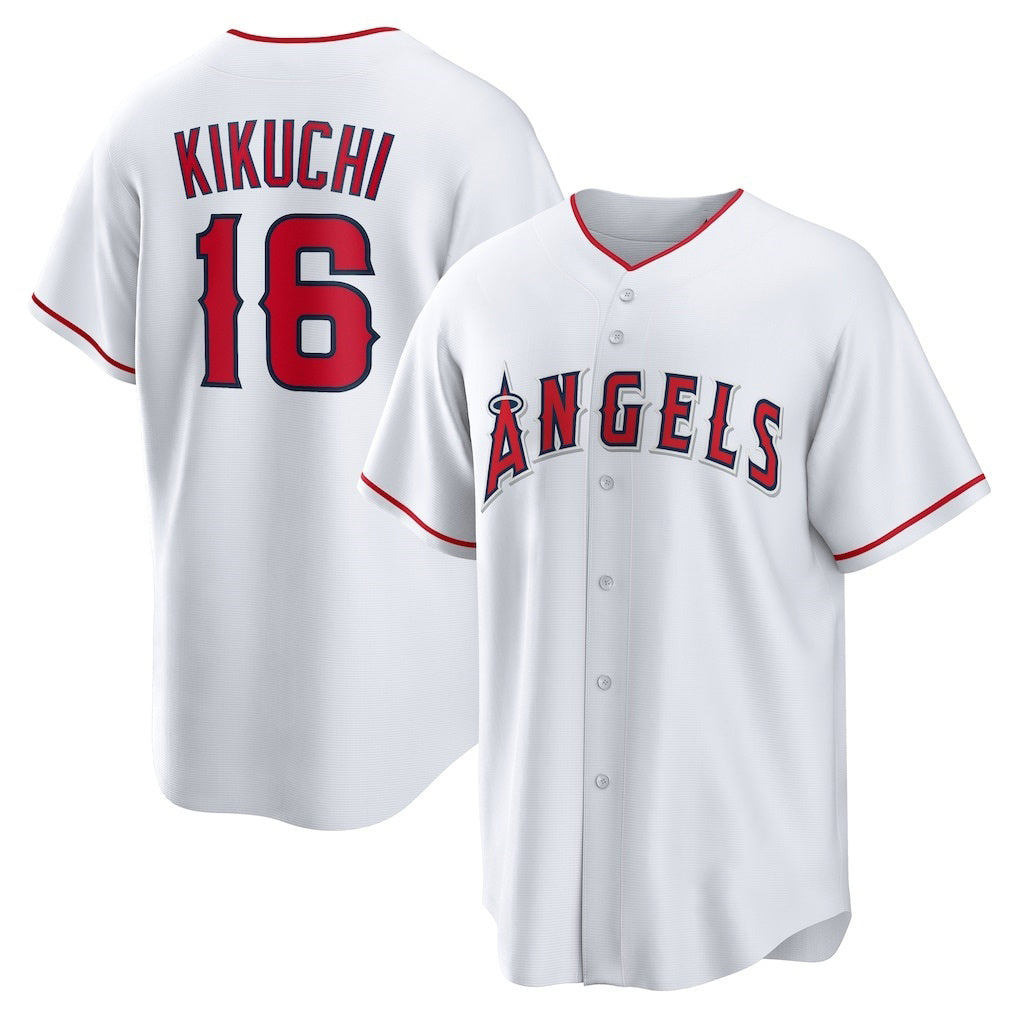 Baseball Jersey | Los Angeles Angels #16 Yusei Kikuchi White Home Replica - image 1