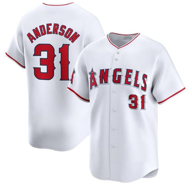 Baseball Jersey | Los Angeles Angels #31 Tyler Anderson White Home Limited Stitched - image 1