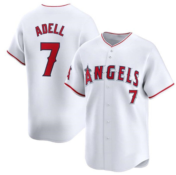 Baseball Jersey | Los Angeles Angels #7 Jo Adell White Home Limited Stitched - image 1