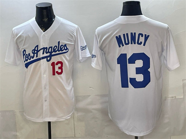 Baseball Jersey | Los Angeles Dodgers #13 Max Muncy White Alternate Stadium Stitched - image 1