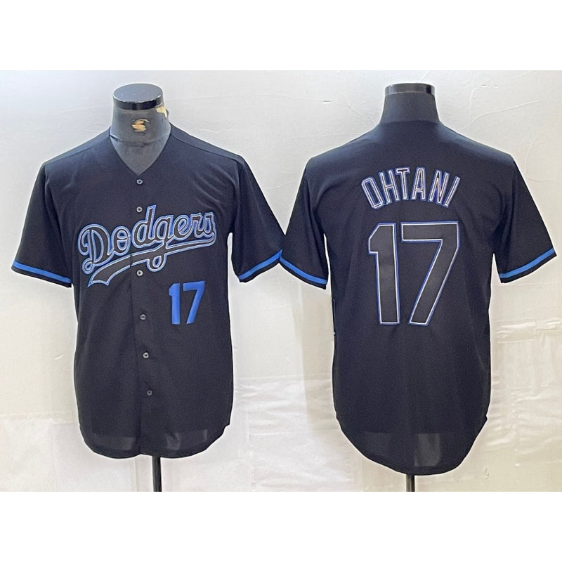 Baseball Jersey | Los Angeles Dodgers #17 Joe Kelly Number Lights Out Black Fashion Stitched Cool - image 1