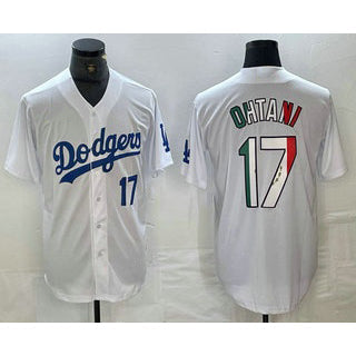 Baseball Jersey | Los Angeles Dodgers #17 Shohei Ohtani Number Mexico White Stitched - image 1