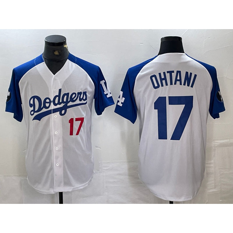 Baseball Jersey | Los Angeles Dodgers #17 Shohei Ohtani Number White Blue Fashion Stitched Limited - image 1